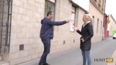 Czech chick cuckhold in the street