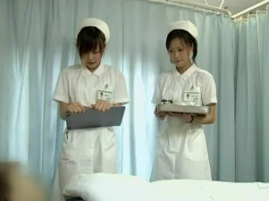 Super hot nurse censored threesome