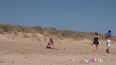 Huge tits spanish amateur rammed hard in public