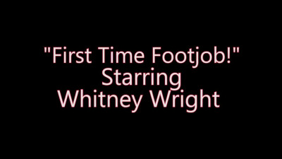 Footjob alongside 18 yr old Whitney Wright