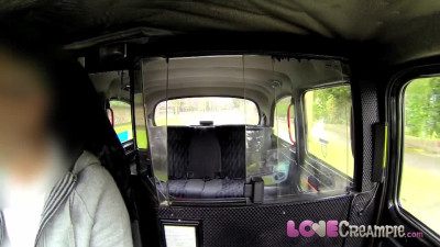 POV british dick sucking in taxi