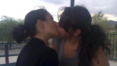 Lesbo kissing each other pussy rubbing