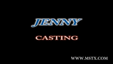 French Jenny Blair getting facial at casting